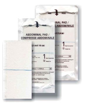 Pads Abdominal (ABD) Sterile 1's Sealed Ends Medicom 5'x9' (20/PK 20PK/CS) by AMD Ritmed  ID A7059